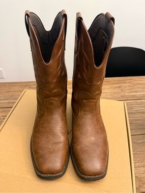 Men's Brown Leather Western Boots